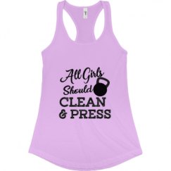 Ladies Slim Fit Racerback Tank Top