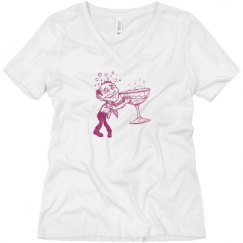 Ladies Relaxed Fit V-Neck Tee