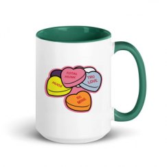 15oz Ceramic Mug with Color Inside