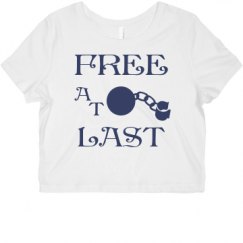 Ladies Slim Fit Crop Top Tee