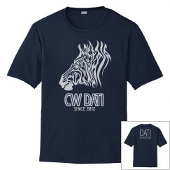 CW DATI TRUE NAVY ZEBRA TRIBAL TEE