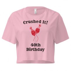 Ladies Festival Cali Crop Top Tee