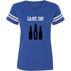 Game On! - Blue vintage stripe T-shirt 