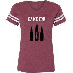 Game On! - Red vintage stripe T-shirt 