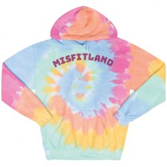 Unisex Tie-Dye Fleece Hoodie