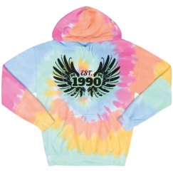 Unisex Tie-Dye Fleece Hoodie