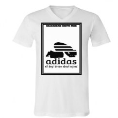 Unisex V-Neck Jersey Tee