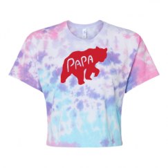 Women's Tie Dye Crop Top Tee