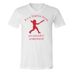 Unisex V-Neck Jersey Tee