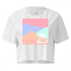 Ladies Festival Cali Crop Top Tee