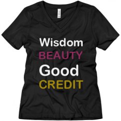 Ladies Relaxed Fit V-Neck Tee