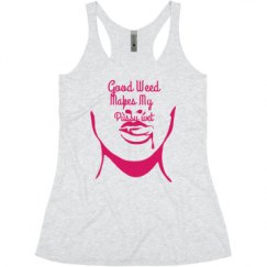 Ladies Slim Fit Super Soft Racerback Triblend Tank