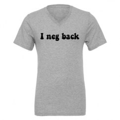 Unisex CVC Jersey V-Neck T-Shirt