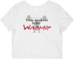 Ladies Slim Fit Crop Top Tee