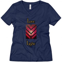 Love & Light Jazzy Jewelz V-Neck Tee
