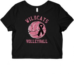 Ladies Slim Fit Crop Top Tee