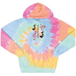 Unisex Tie-Dye Fleece Hoodie