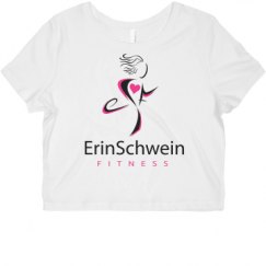 Ladies Slim Fit Crop Top Tee