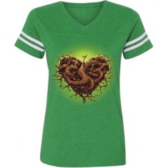 Ladies Relaxed Fit Vintage Sports Tee