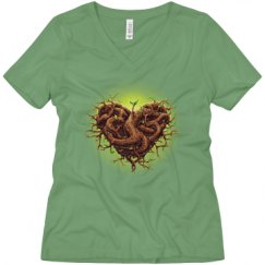 Ladies Relaxed Fit V-Neck Tee