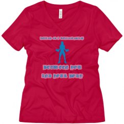 Ladies Relaxed Fit V-Neck Tee