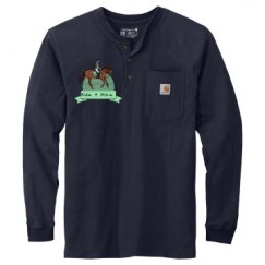 Unisex Carhartt Long Sleeve Henley Tee 