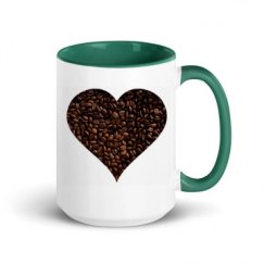 15oz Ceramic Mug with Color Inside