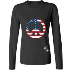 Ladies Relaxed Fit Basic Long Sleeve Tee