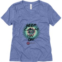 Ladies Relaxed Fit Super Soft Triblend V-Neck Tee