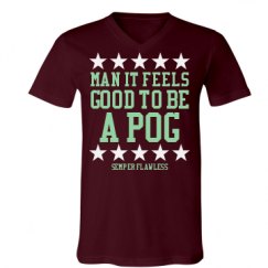 Unisex V-Neck Jersey Tee