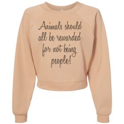 Women's Raglan Pullover Fleece