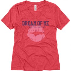 Ladies Relaxed Fit Super Soft Triblend V-Neck Tee