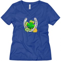 Ladies Relaxed Fit V-Neck Tee