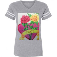 Ladies Relaxed Fit Vintage Sports Tee