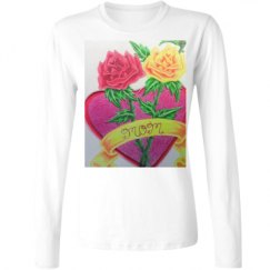 Ladies Relaxed Fit Basic Long Sleeve Tee