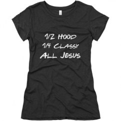 Ladies Slim Fit Super Soft Triblend Tee