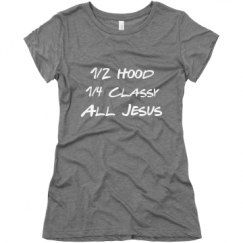 Ladies Slim Fit Super Soft Triblend Tee