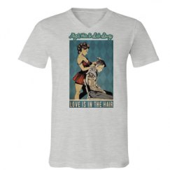 Unisex V-Neck Jersey Tee