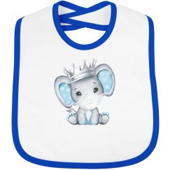 watercolor baby boy elephant with mask