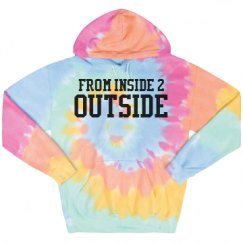 Unisex Tie-Dye Fleece Hoodie