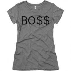 Ladies Slim Fit Super Soft Triblend Tee
