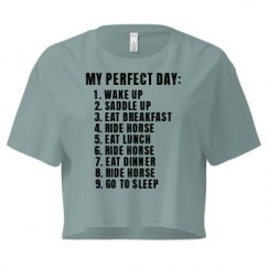 Ladies Festival Cali Crop Top Tee