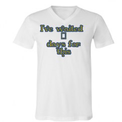 Unisex V-Neck Jersey Tee