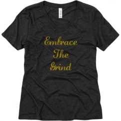 Ladies Relaxed Fit Super Soft Triblend V-Neck Tee