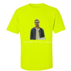 Unisex Ultra Cotton Safety Neon Crewneck Tee