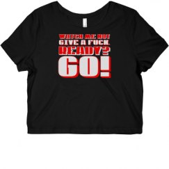 Ladies Slim Fit Crop Top Tee