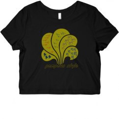 Ladies Slim Fit Crop Top Tee