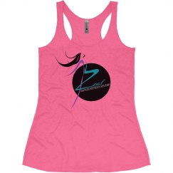 Vintage Pink Super Soft Razor Back Tank with Zeal Logo