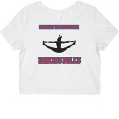 Ladies Slim Fit Crop Top Tee