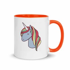 11oz Ceramic Mug with Color Inside